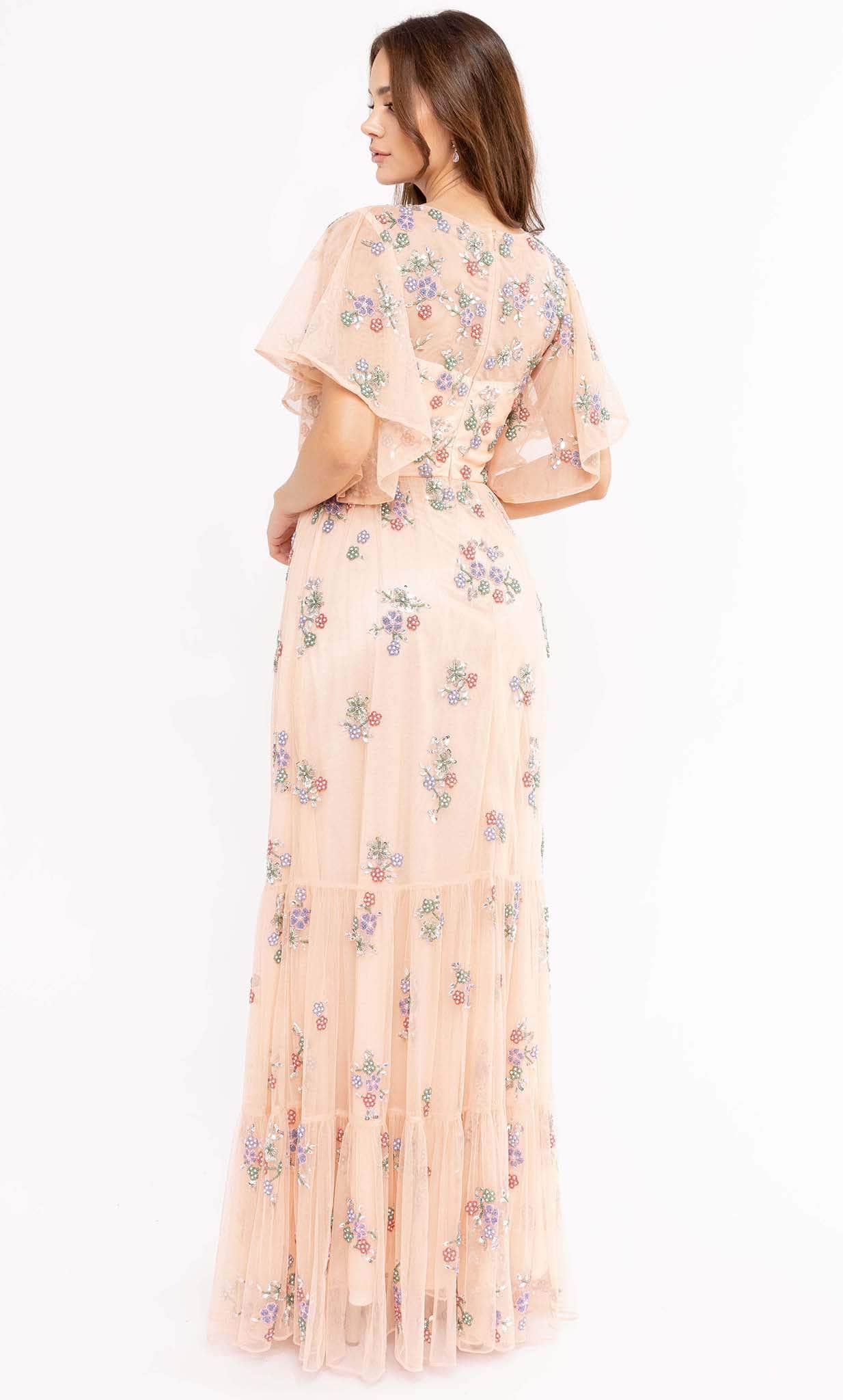 Primavera Couture 13108 - Soft-Looking Floral Long Dress Mother Of The Bride Dresses
