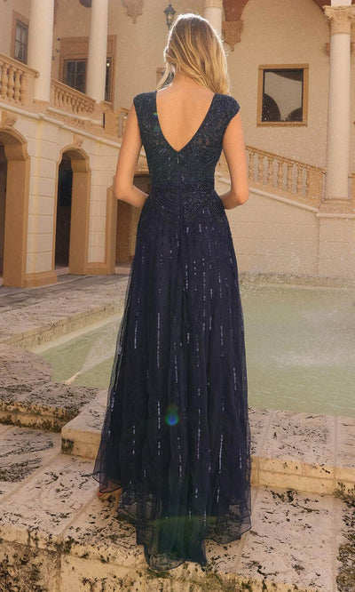 Primavera Couture 13118 - Bateau Embellished Prom Dress Special Occasion Dress