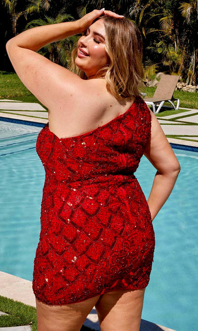 Primavera Couture 14023 - One Shoulder Homecoming Dress Cocktail Dresses
