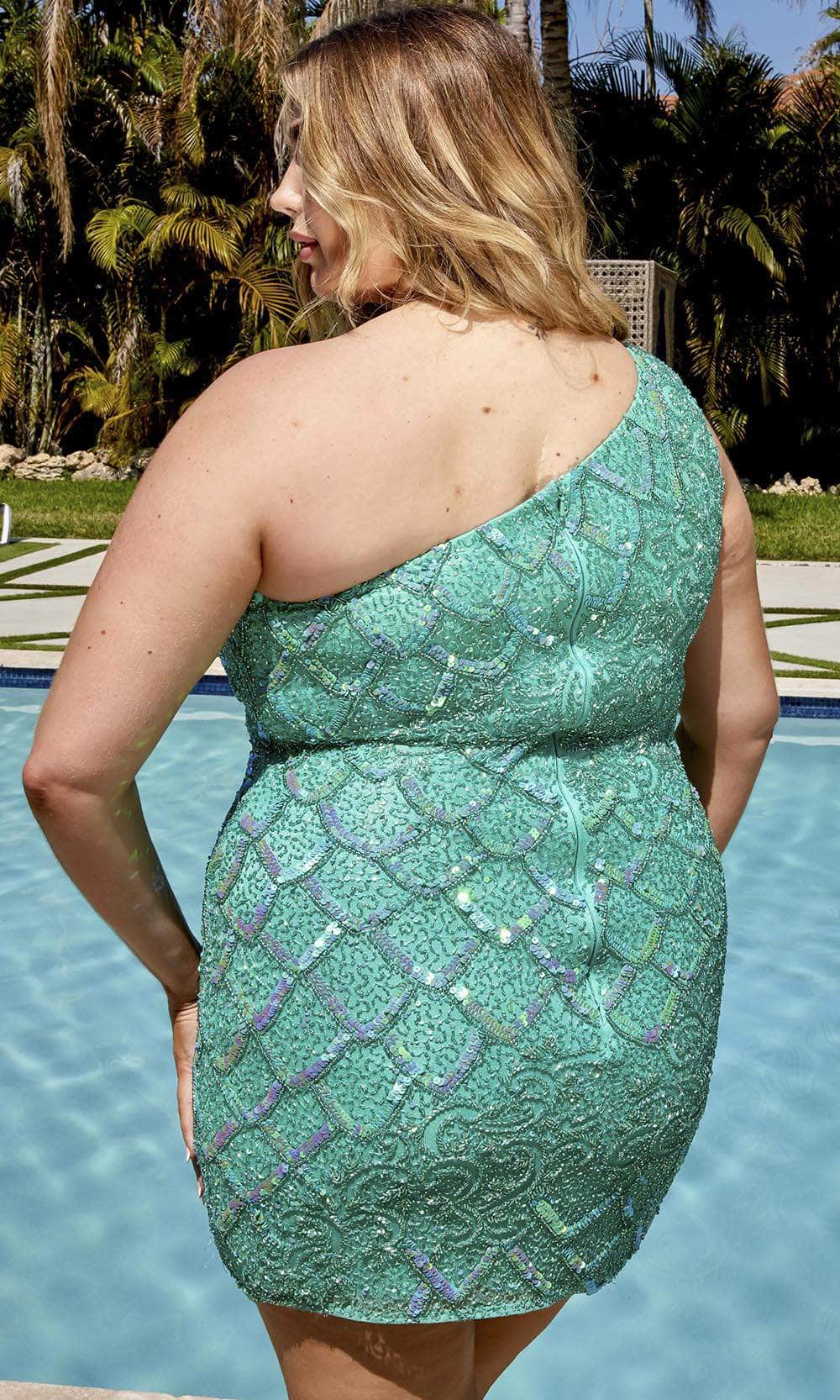 Primavera Couture 14023 - One Shoulder Homecoming Dress Cocktail Dresses