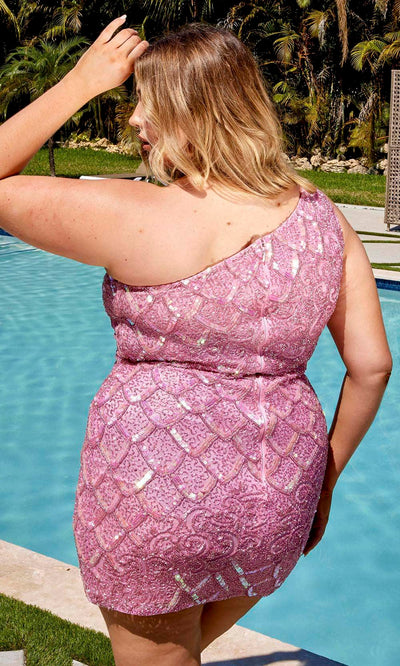 Primavera Couture 14023 - One Shoulder Homecoming Dress Cocktail Dresses