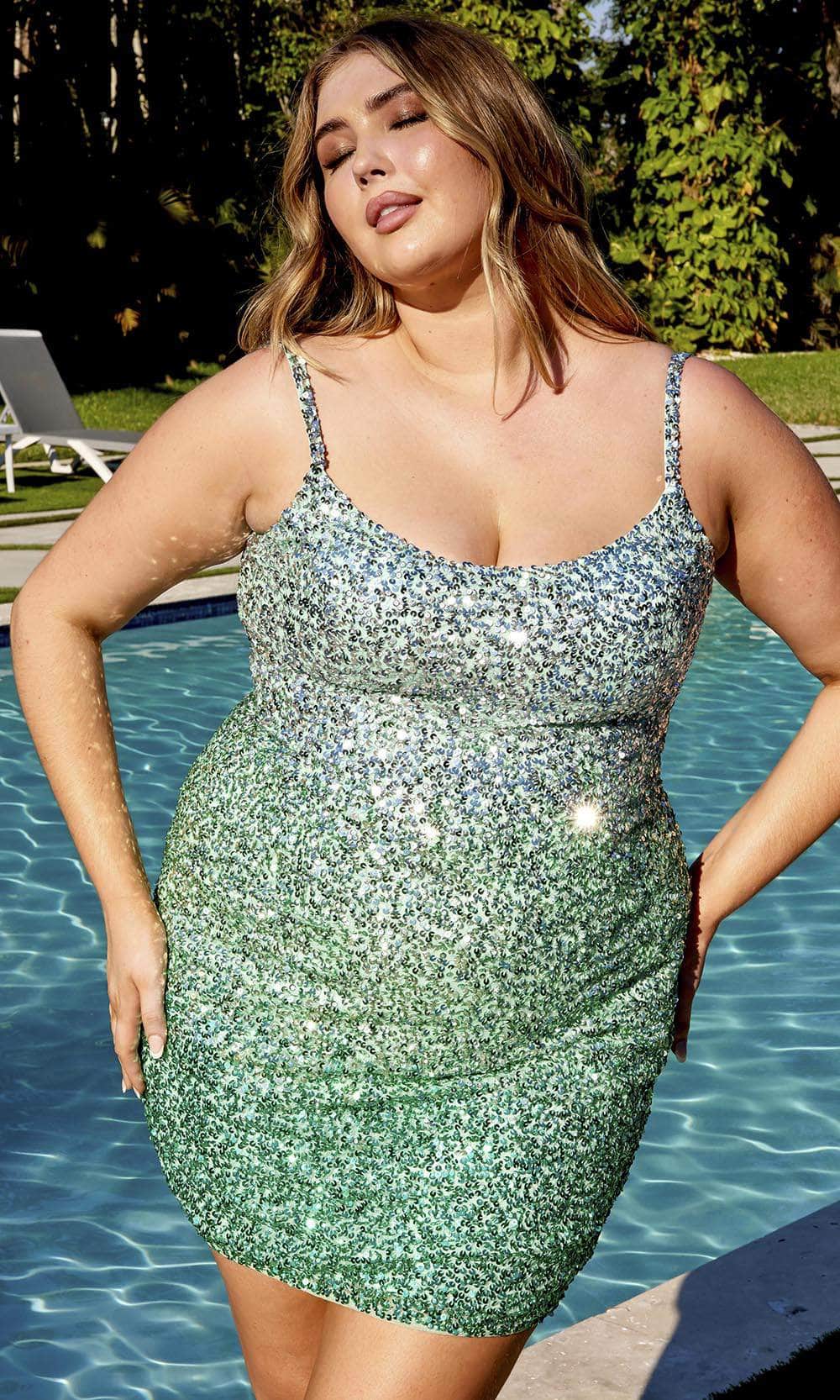 Primavera Couture 14025 - Sleeveless Sequin Embellished Cocktail Dress Cocktail Dresses