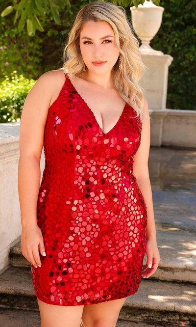 Primavera Couture 14032 - Cut Glass Homecoming Dress Cocktail Dresses