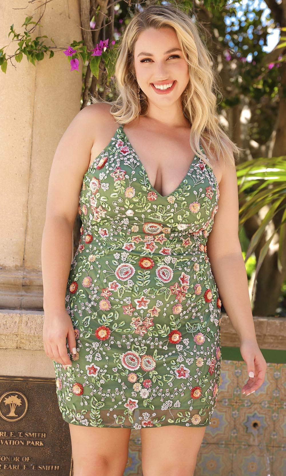 Primavera Couture 14034 - Crisscross Sleeveless Cocktail Dress Cocktail Dresses