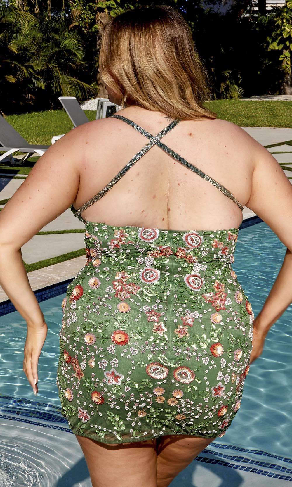 Primavera Couture 14034 - Crisscross Sleeveless Cocktail Dress Cocktail Dresses