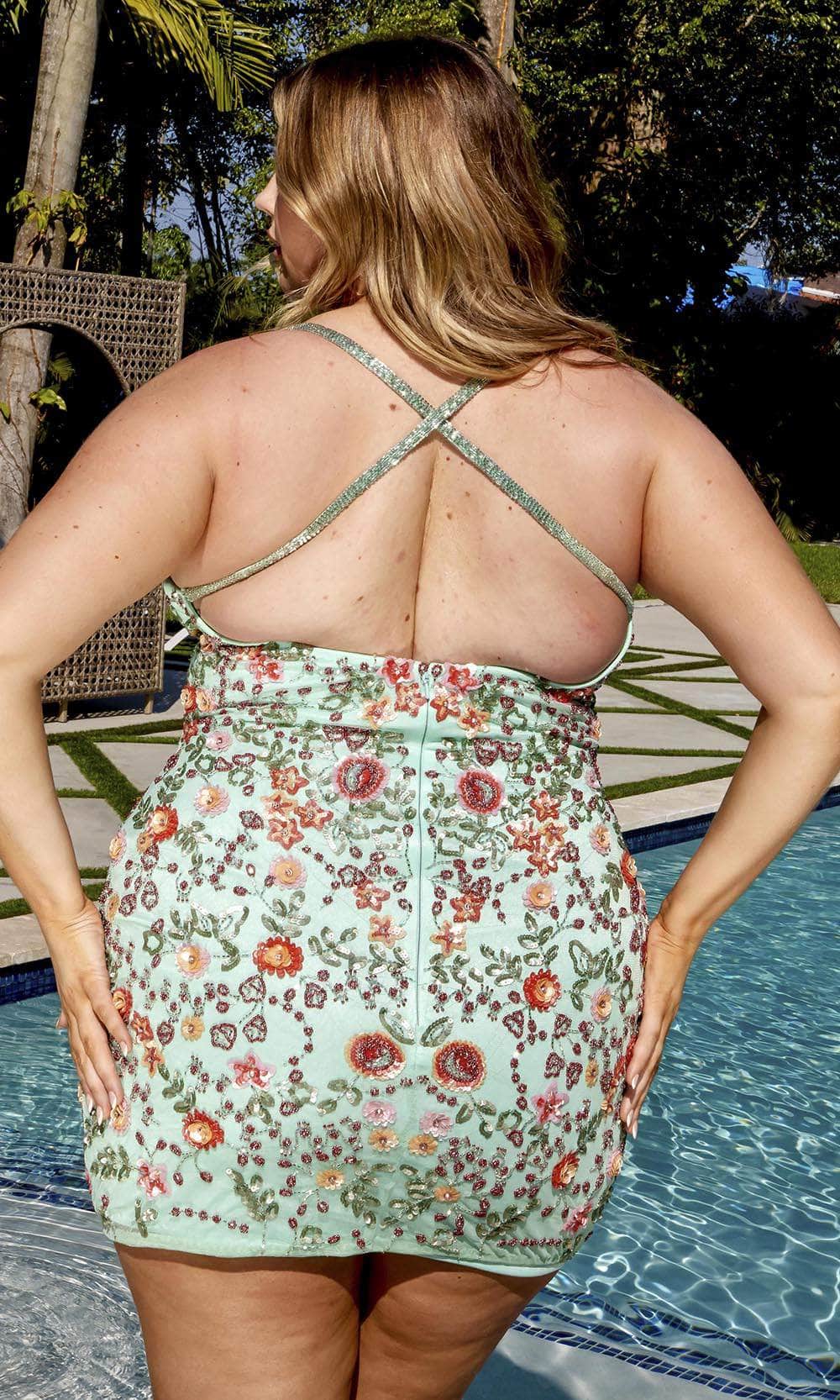 Primavera Couture 14034 - Crisscross Sleeveless Cocktail Dress Cocktail Dresses