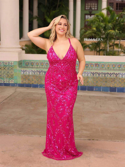 Primavera Couture 14043 - Sleeveless Open Back Dress Special Occasion Dress