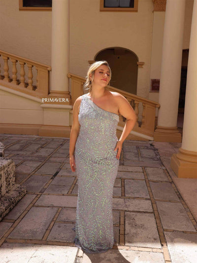 Primavera Couture 14047 - Asymmetrical One-Sleeve Evening Dress Special Occasion Dress