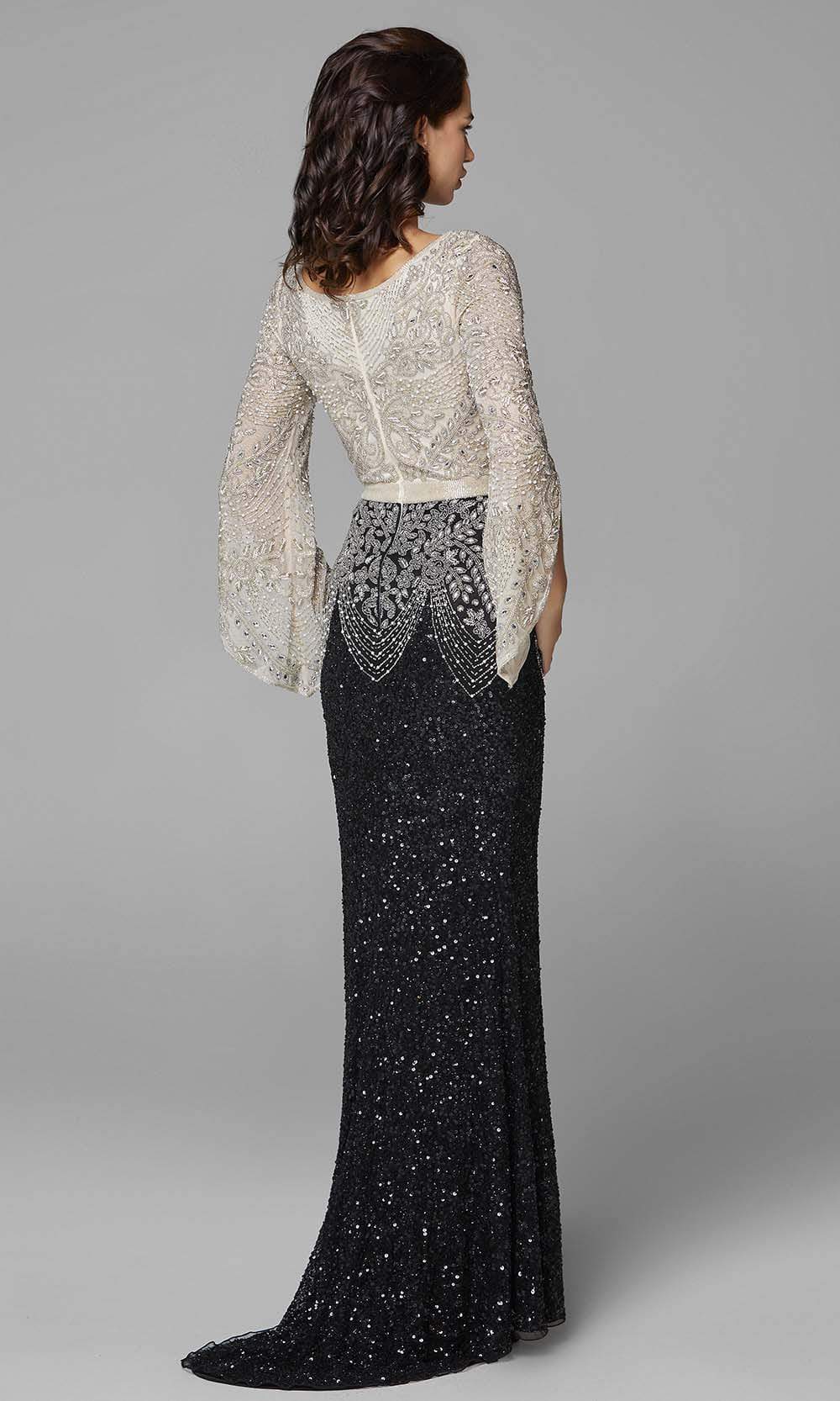 Primavera Couture - 3680 Embellished Bateau Neck Sheath Dress Evening Dresses