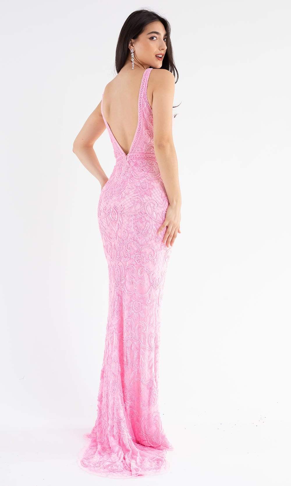 Primavera Couture - 3745 Beaded Sleeveless Wide Strap Gown Special Occasion Dress