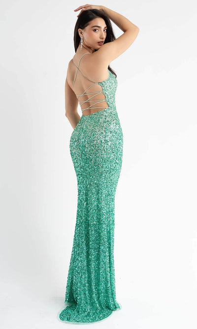 Primavera Couture 3769 - Scoop Allover Sequin Prom Dress Prom Dresses 0 / Mint