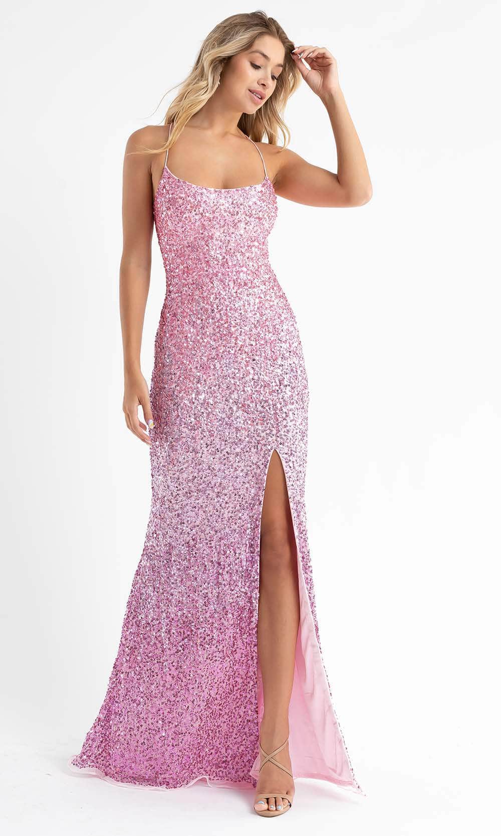 Primavera Couture 3769 - Scoop Allover Sequin Prom Dress Prom Dresses 0 / Mint
