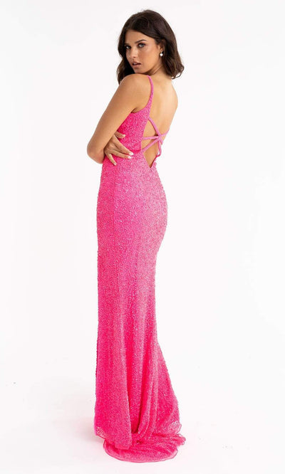Primavera Couture - 3792 Sleeveless Sequin High Slit Dress Special Occasion Dress
