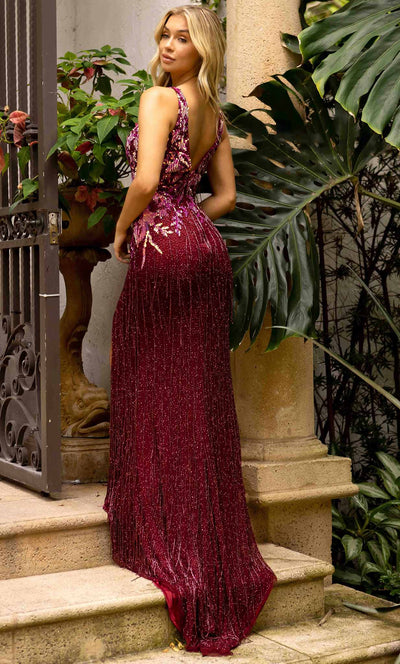 Primavera Couture 3935 - One Shoulder Embellished Evening Gown Evening Dresses