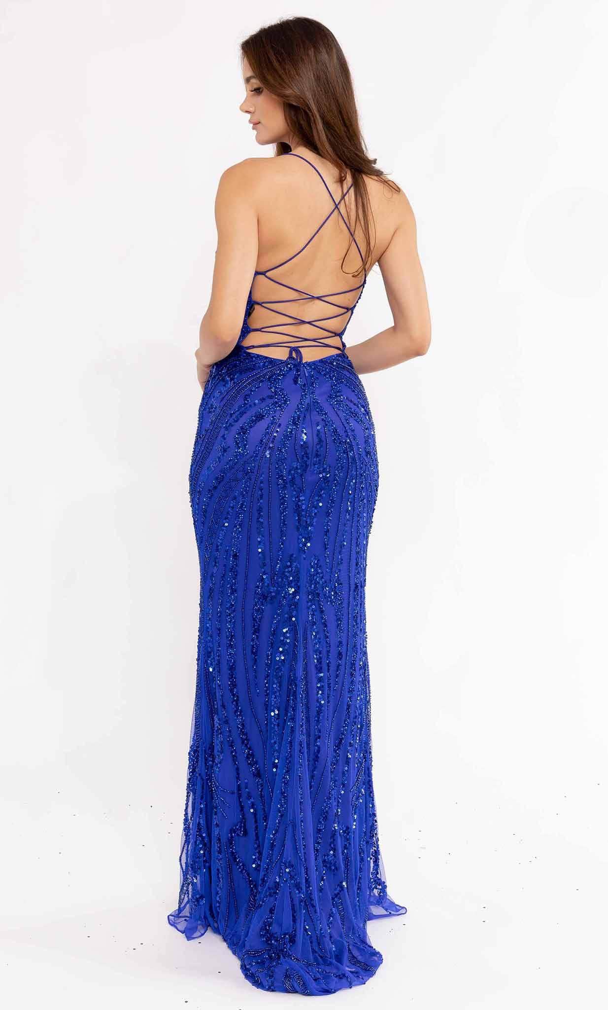 Primavera Couture 3958 - V-Neck Beaded Prom Dress Special Occasion Dress