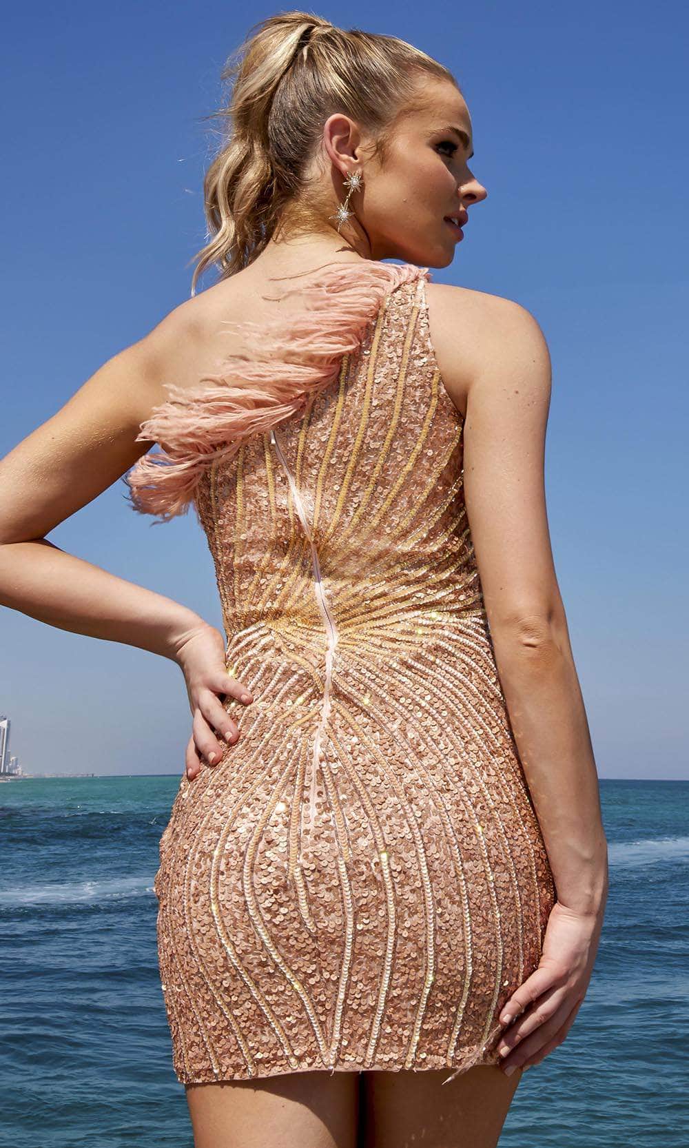 primavera gold sequin dress Strapless Long Sequin Prom Dress with Lace-Up Back PromGirl