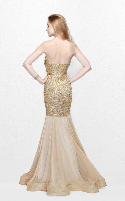 Primavera Couture - Radiant Ornate Strapless Sweetheart Trumpet Gown 1825 Special Occasion Dress