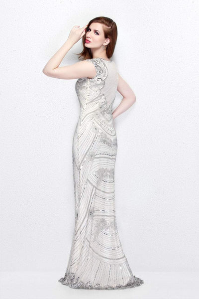 Primavera Couture - Statuesque Scalloped Sweetheart Illusion Sheath Gown 1681 Special Occasion Dress
