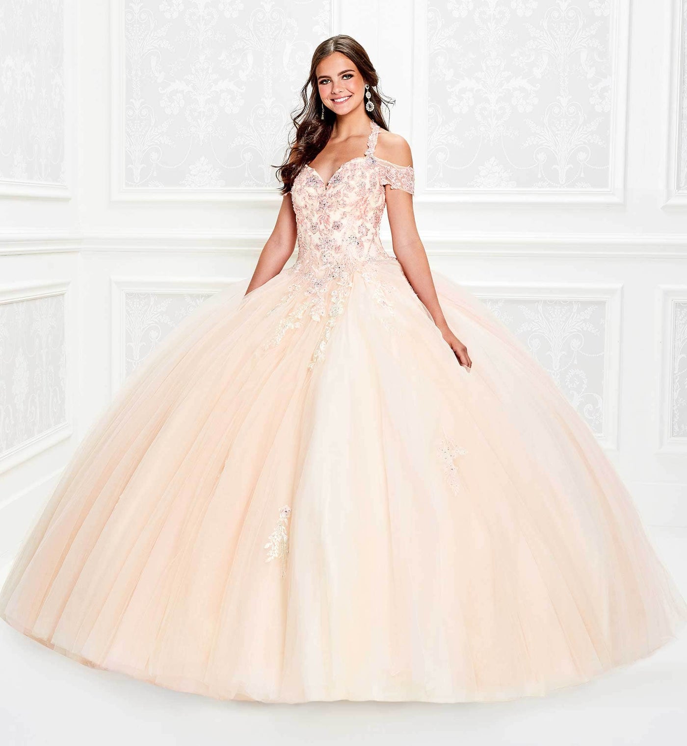 Princesa by Ariana Vara PR11925 - Cold Shoulder Ballgown