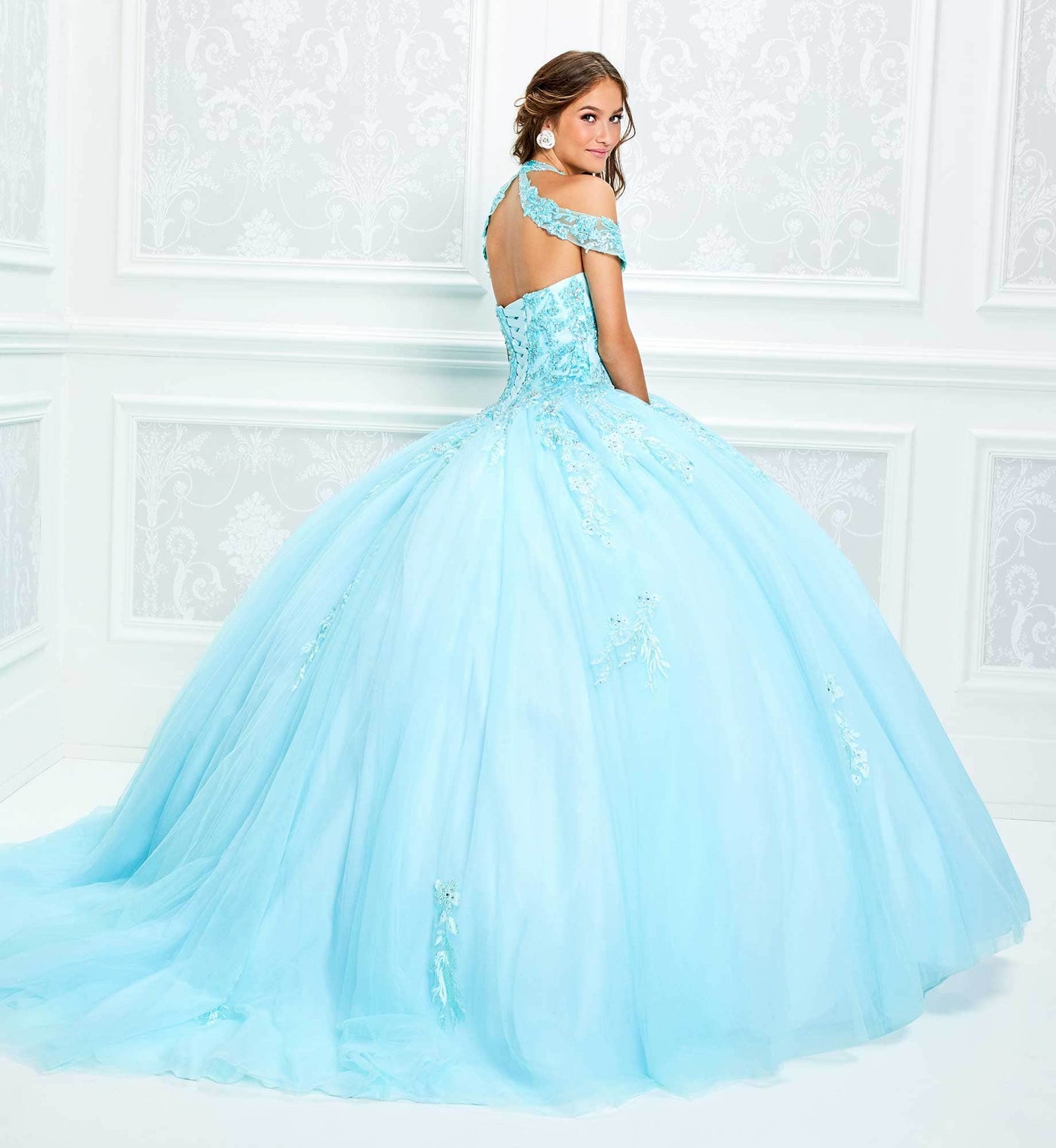 Princesa by Ariana Vara PR11925 - Cold Shoulder Ballgown