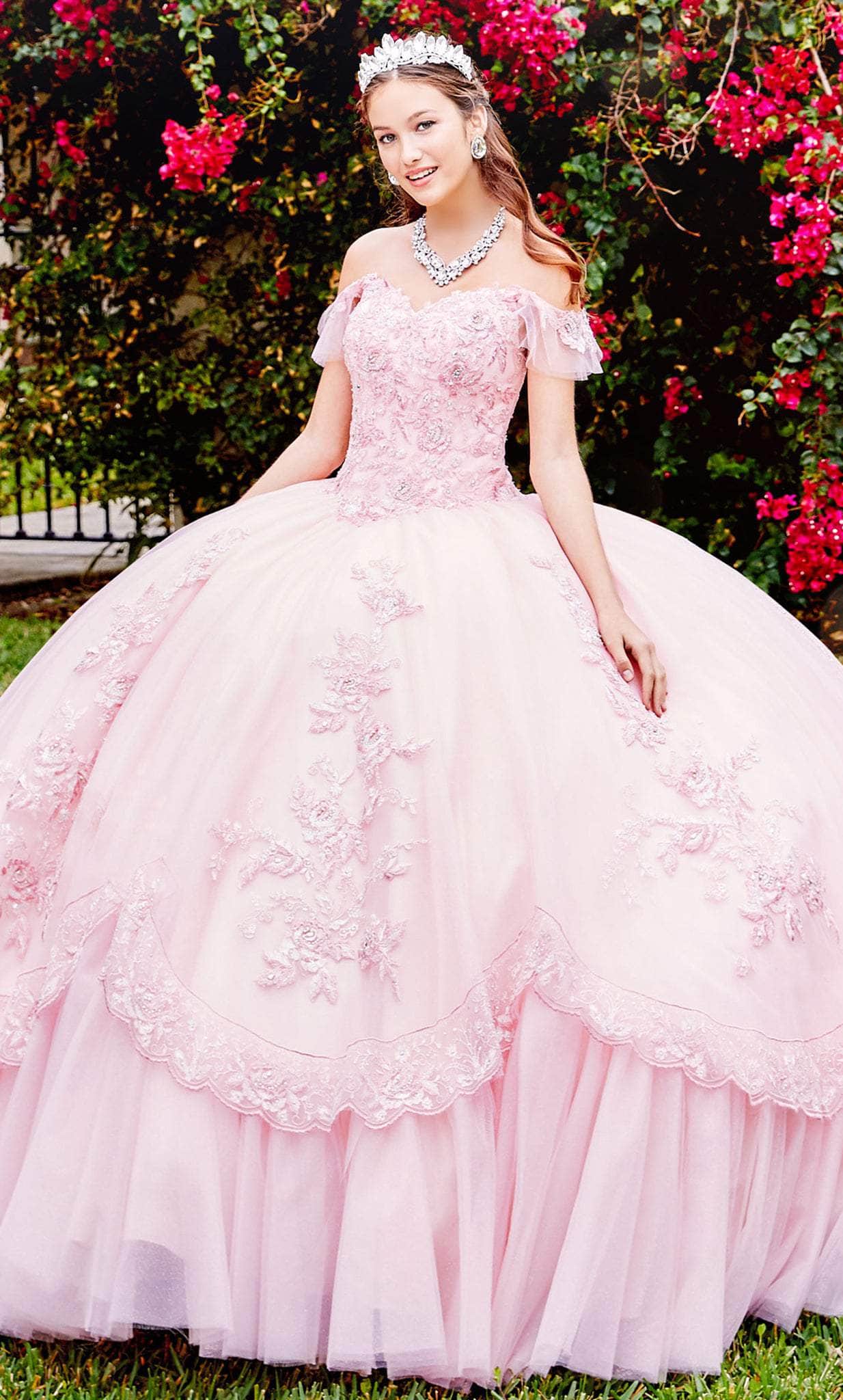 Princesa by Ariana Vara PR21959 - Applique Ballgown
