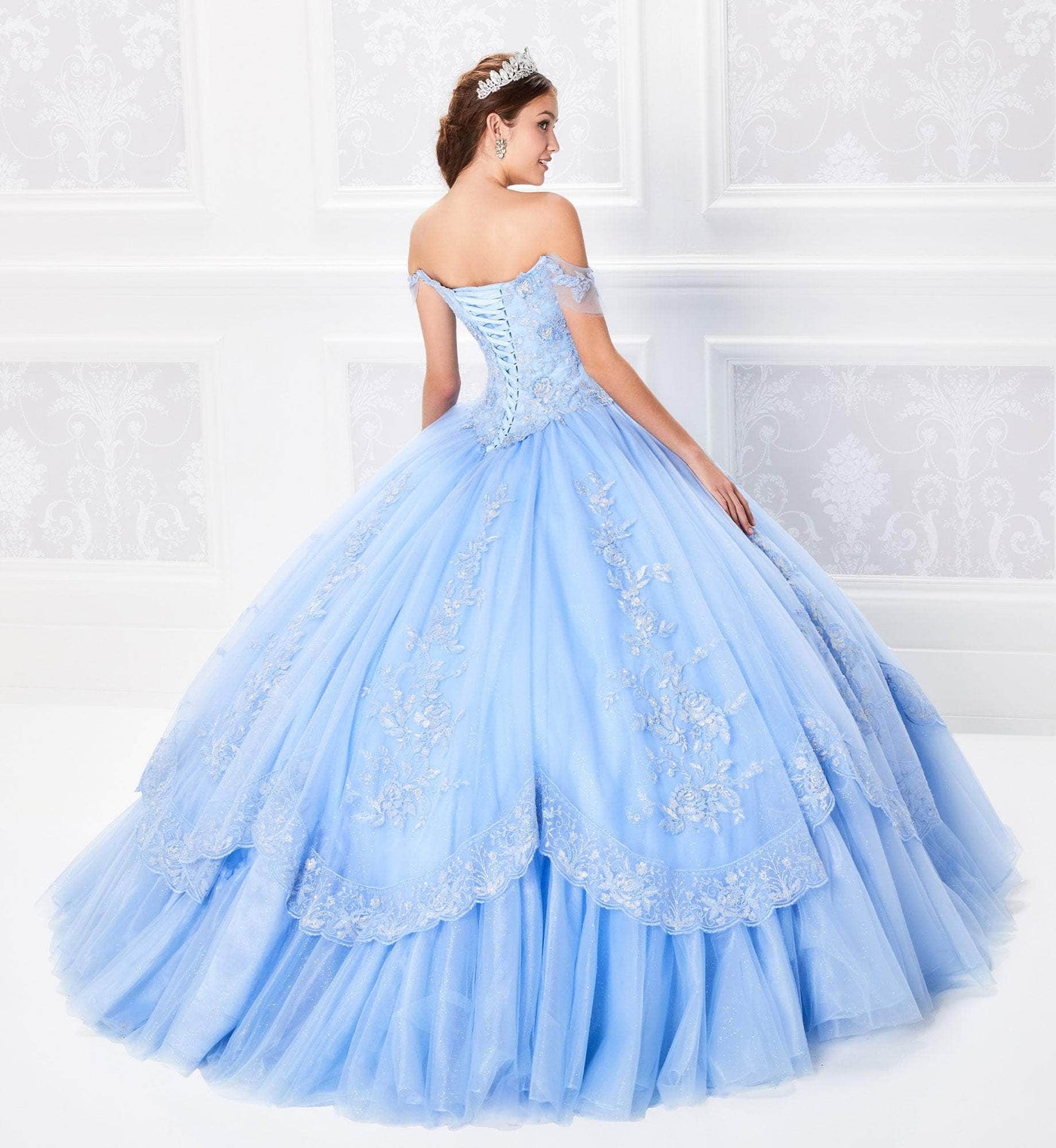 Princesa by Ariana Vara PR21959 - Applique Ballgown