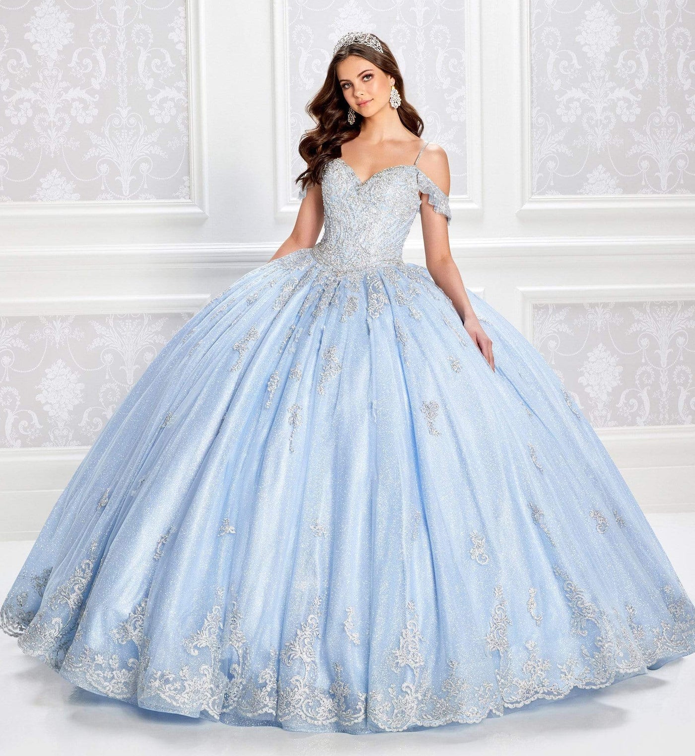 Princesa by Ariana Vara - PR22032 Flutter Sleeve Ball Gown Quinceanera Dresses