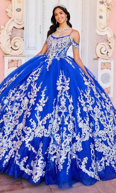Princesa by Ariana Vara PR30153 - Sleeveless 3D Floral Gown Prom Dresses
