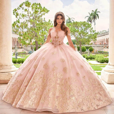 Princesa by Ariana Vara PR30154 - Corset Bodice Off-Shoulder Gown Prom Dresses