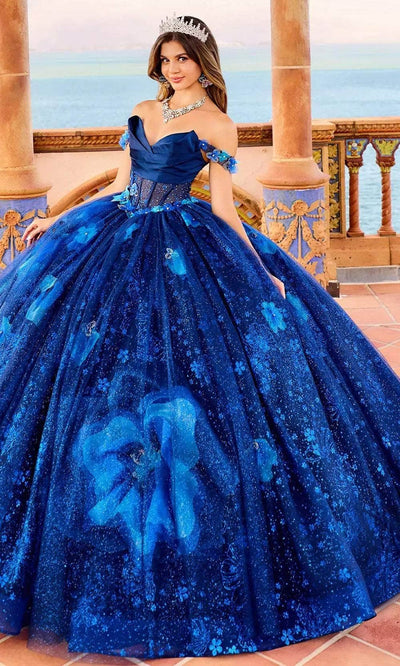 Princesa by Ariana Vara PR30159 - Corset Bodice Caplet Included Prom Dresses 00 / Midnight