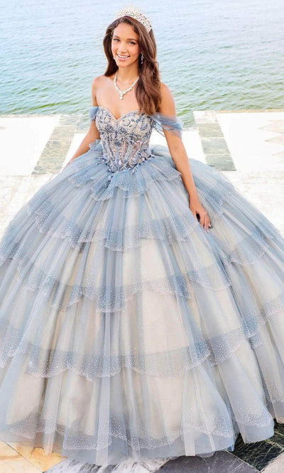 Princesa by Ariana Vara PR30160 - Off-Shoulder Open Back Gown Prom Dresses