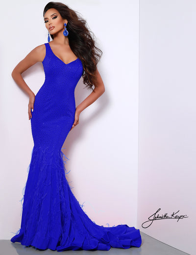 Johnathan Kayne - 2406 Beaded Sweetheart Trumpet Gown
