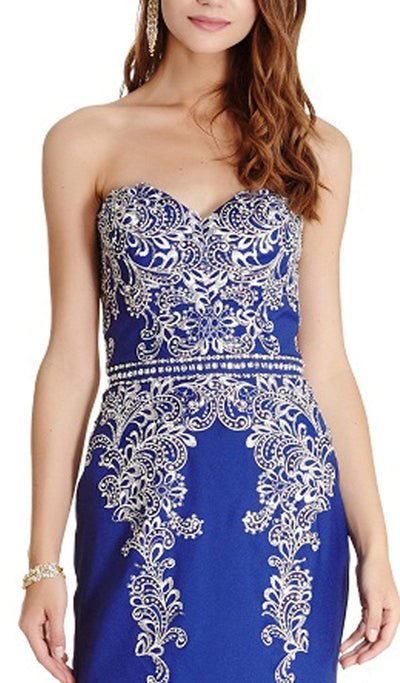 Queenly Embellished Sweetheart Evening Dress Dress
