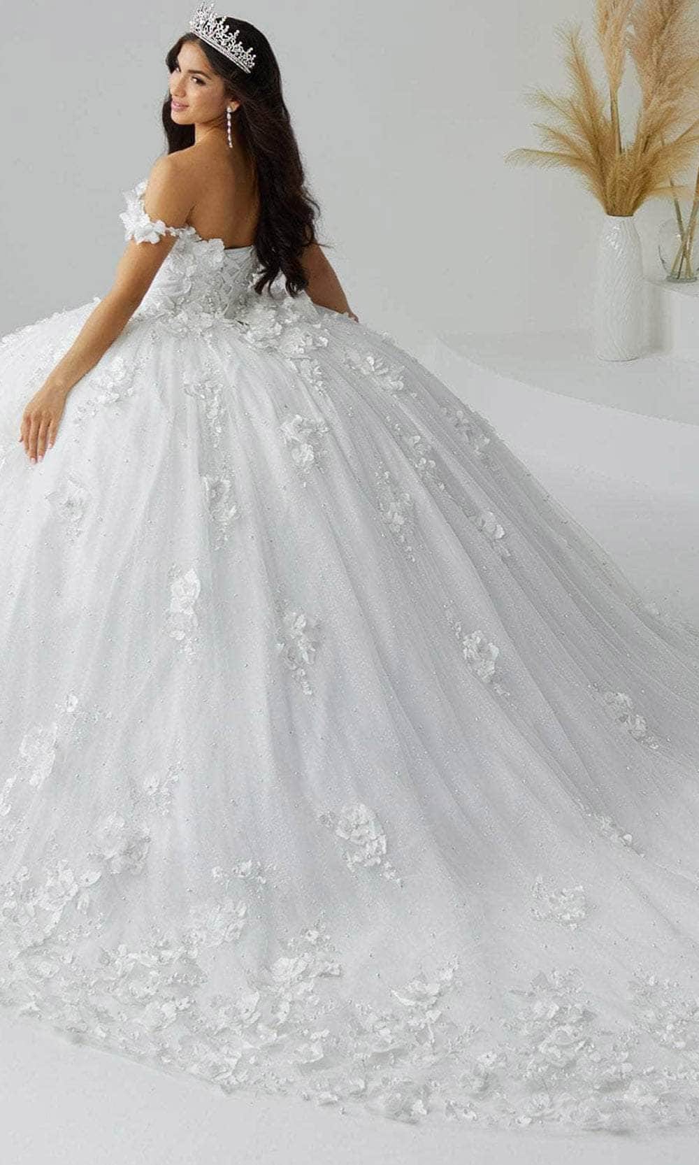 Quinceanera Collection 26024 - Floral Appliqued Quinceanera Special Occasion Dress