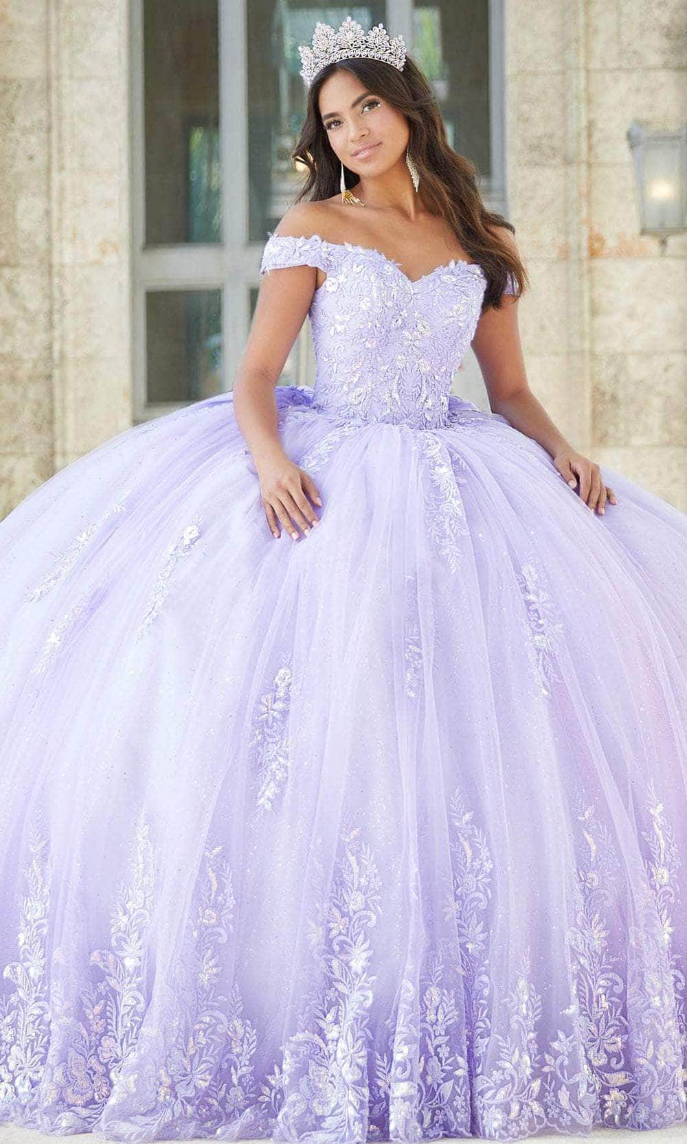 Quinceanera Collection 26026 - Sweetheart Neckline Tulle Ballgown Special Occasion Dress 0 / Lilac