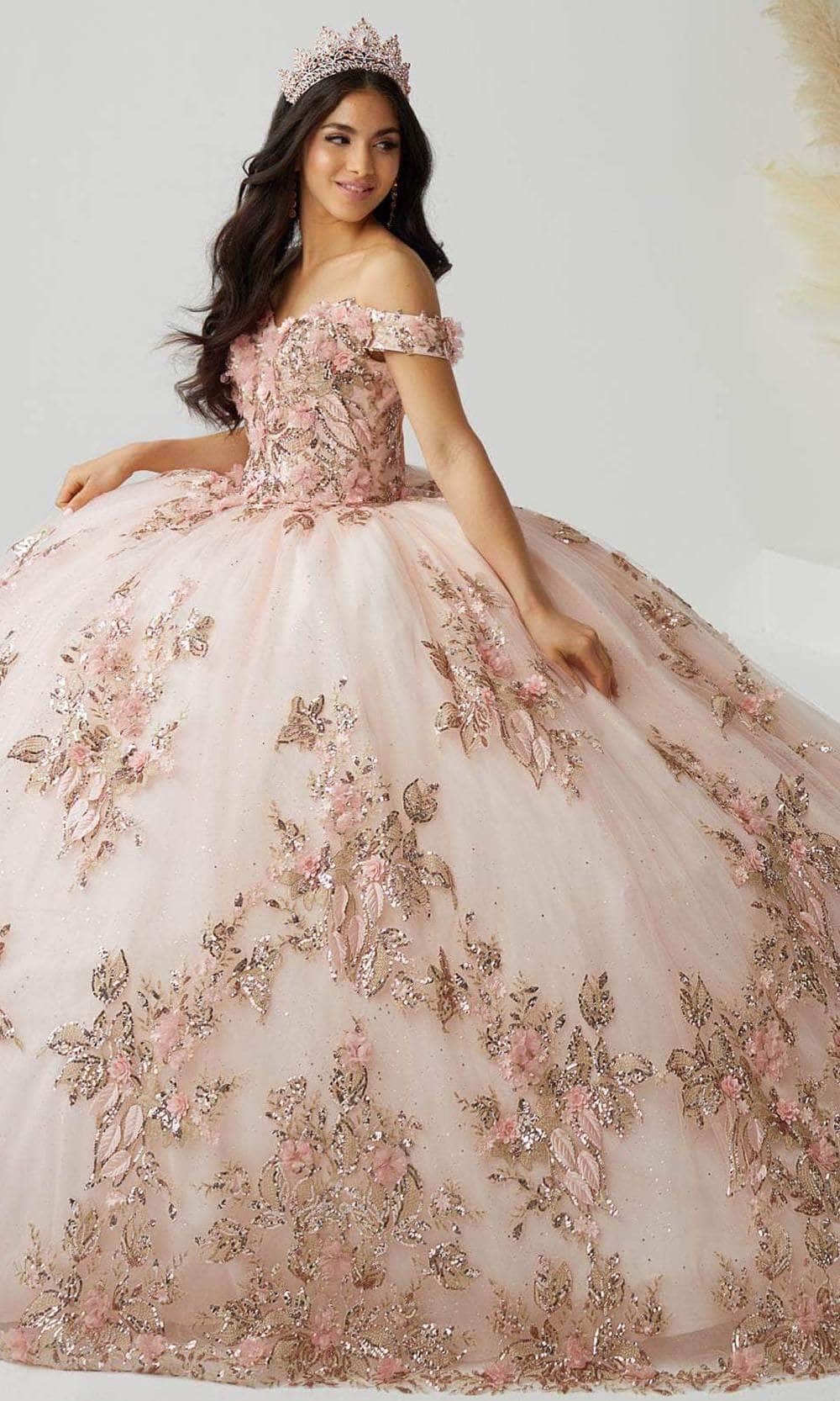 Quinceanera Collection 26027 - Lace Up Back Quinceanera Special Occasion Dress