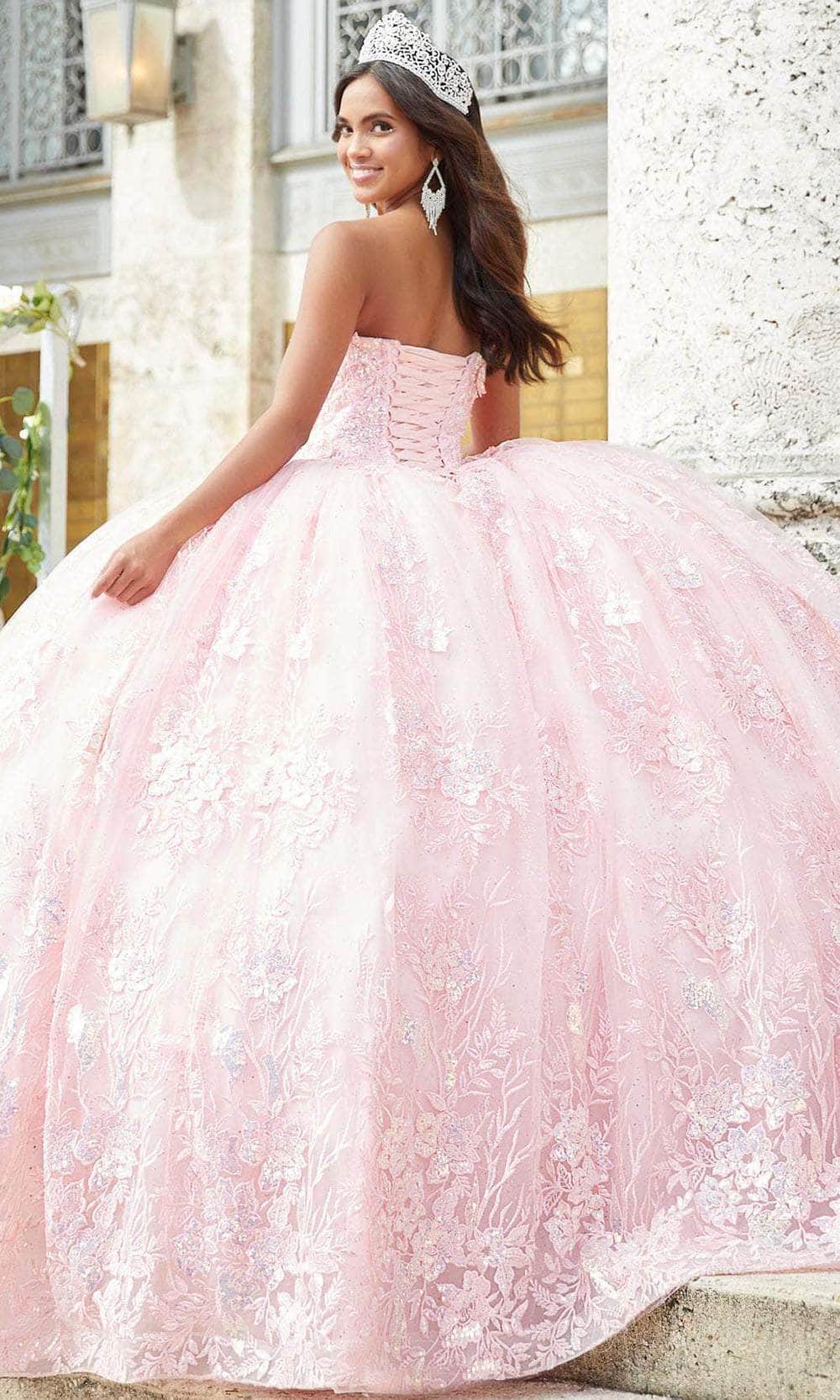 light pink and white quinceanera dresses Pink And White Quinceanera Dresses