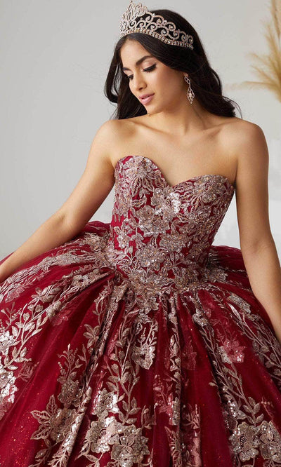Quinceanera Collection 26029 - Strapless Embellished Ballgown Quinceanera Dresses