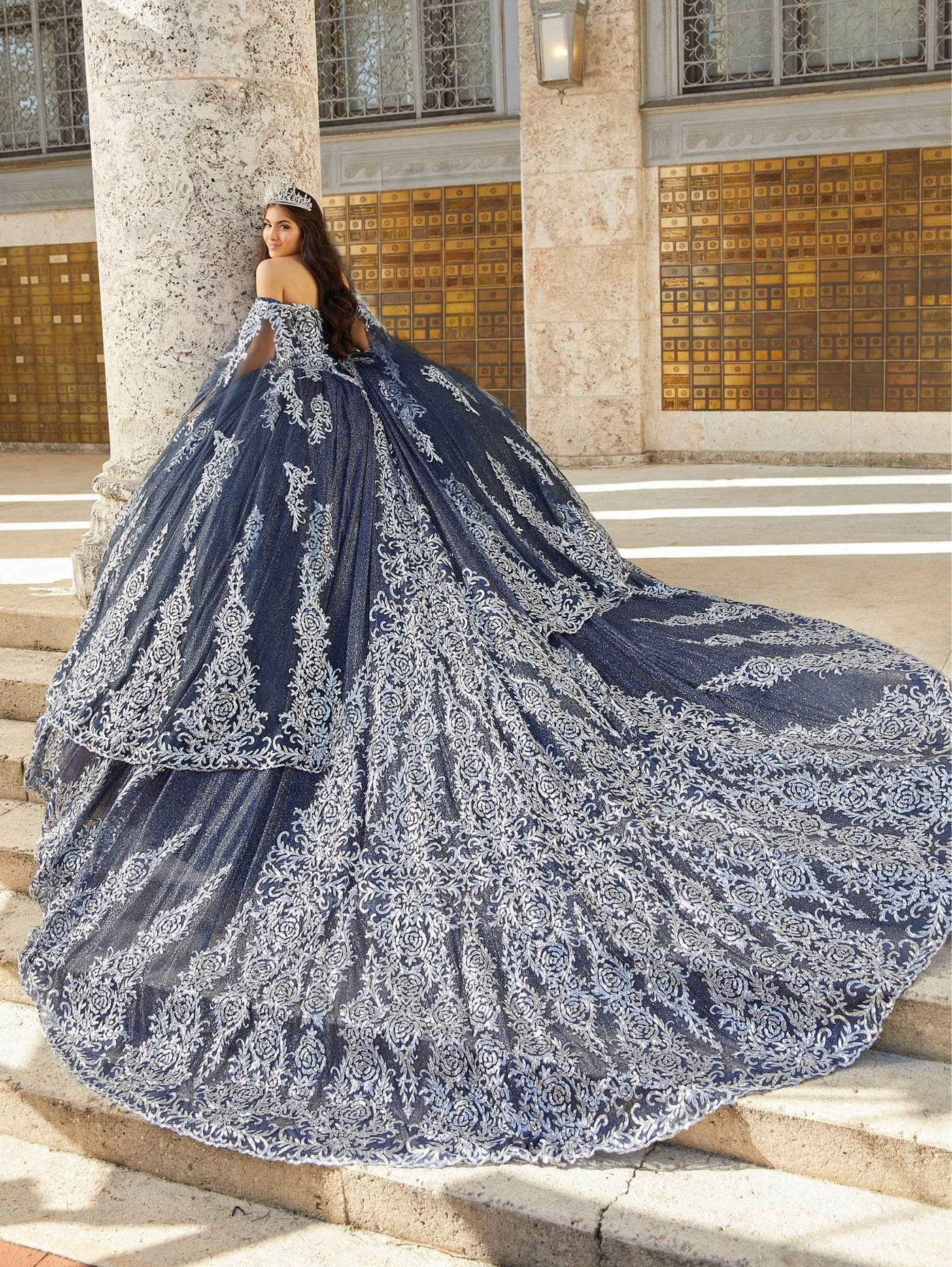 Quinceanera Collection 26030 - Diamond Tulle Ballgown Special Occasion Dress