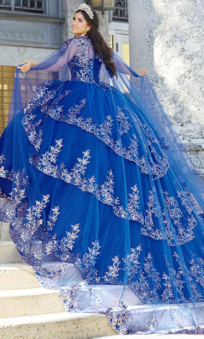 Quinceanera Collection 26033C - Sheer Caped Ballgown Quinceanera Dresses