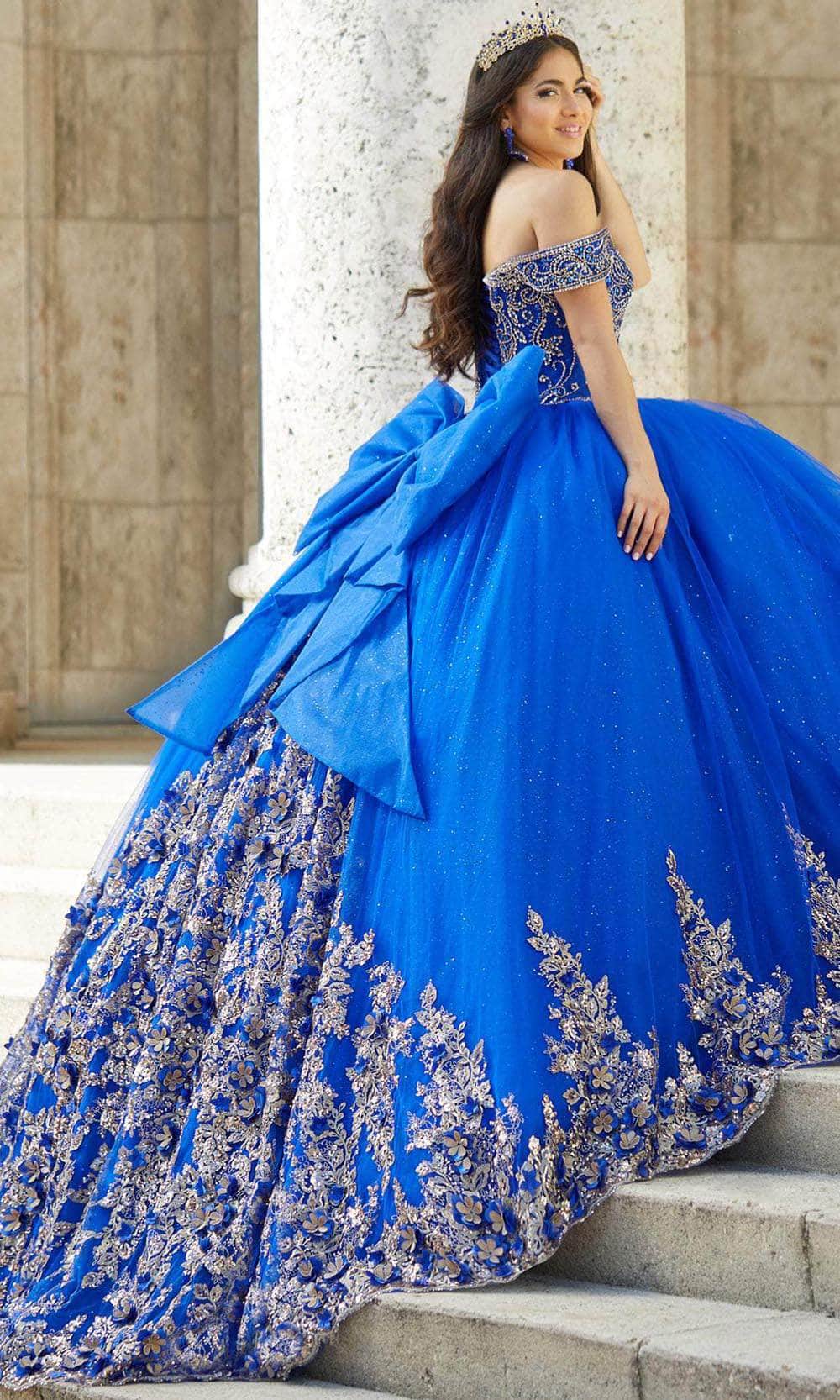 Quinceanera Collection 26034 - Glittered Tulle Ballgown Special Occasion Dress