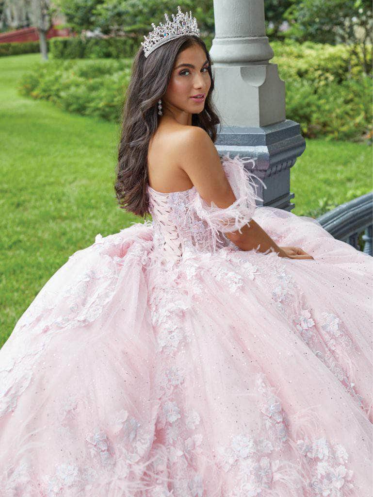 Quinceanera Collection 26047 - Laced Feathered Quinceanera Dress Special Occasion Dress