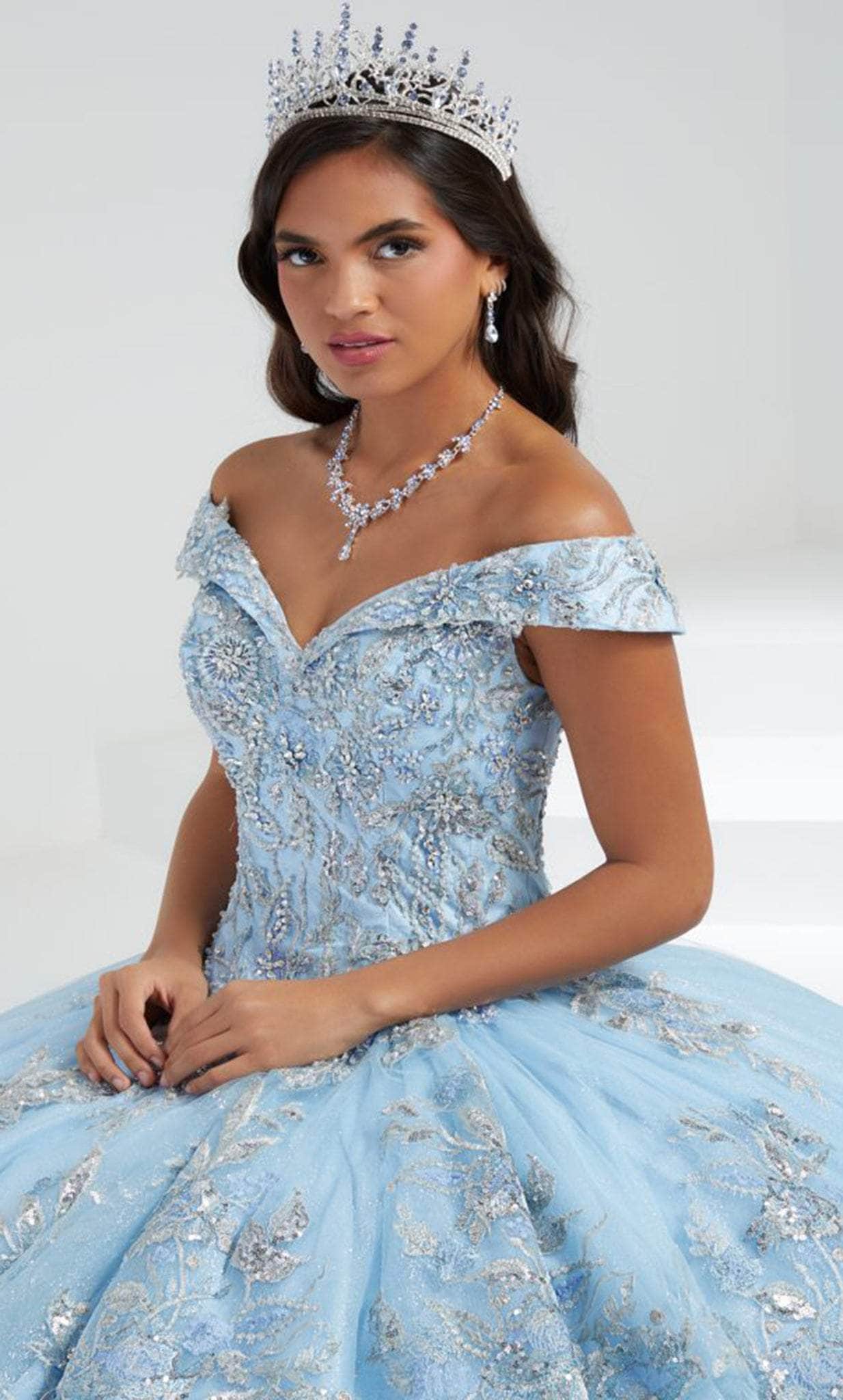 Quinceanera Collection 26058 - Beaded Off-Shoulder Ballgown Quinceanera Dresses