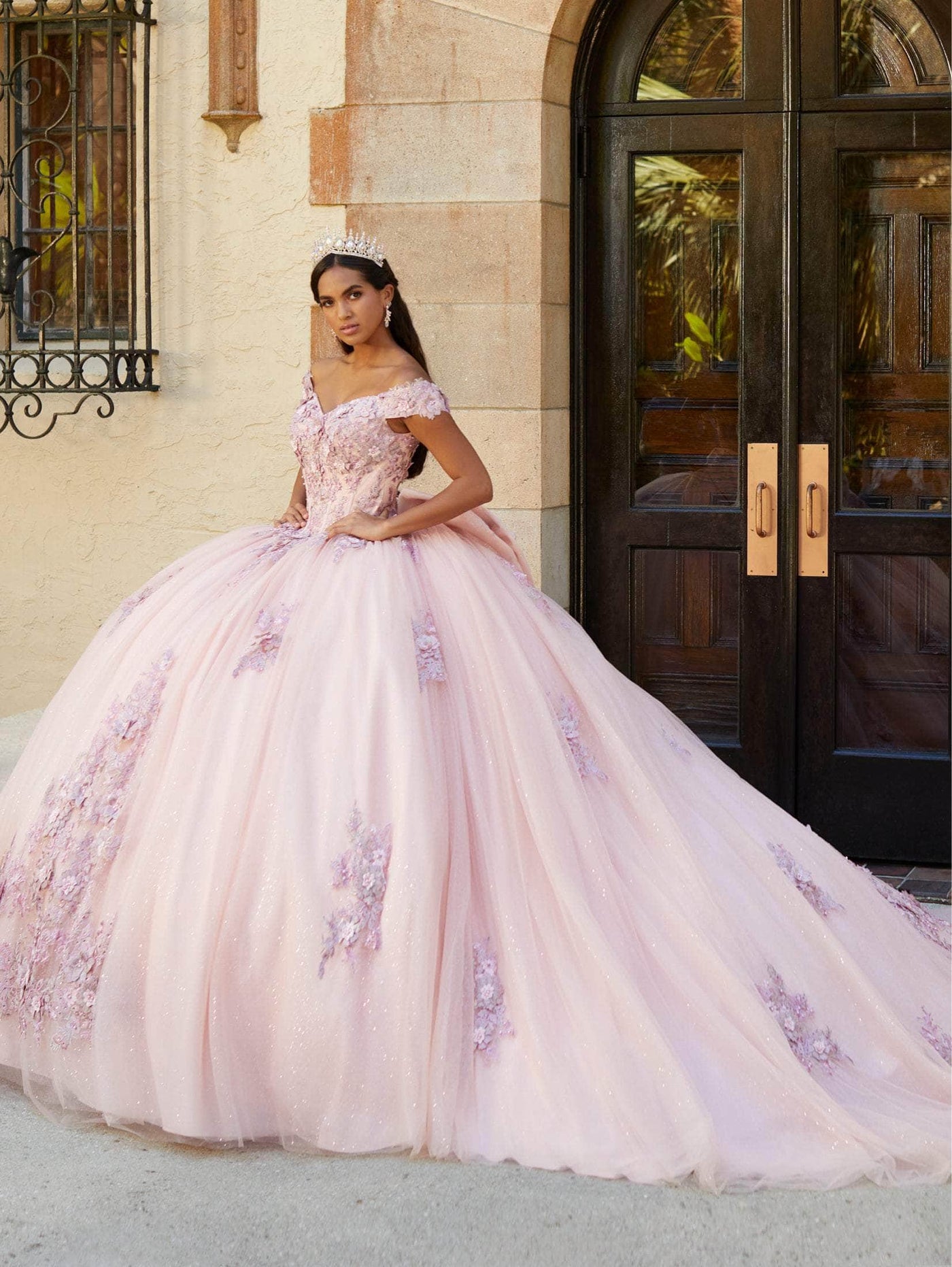 Quinceanera Collection 26061 - Embroidered Off-Shoulder Ballgown Special Occasion Dress
