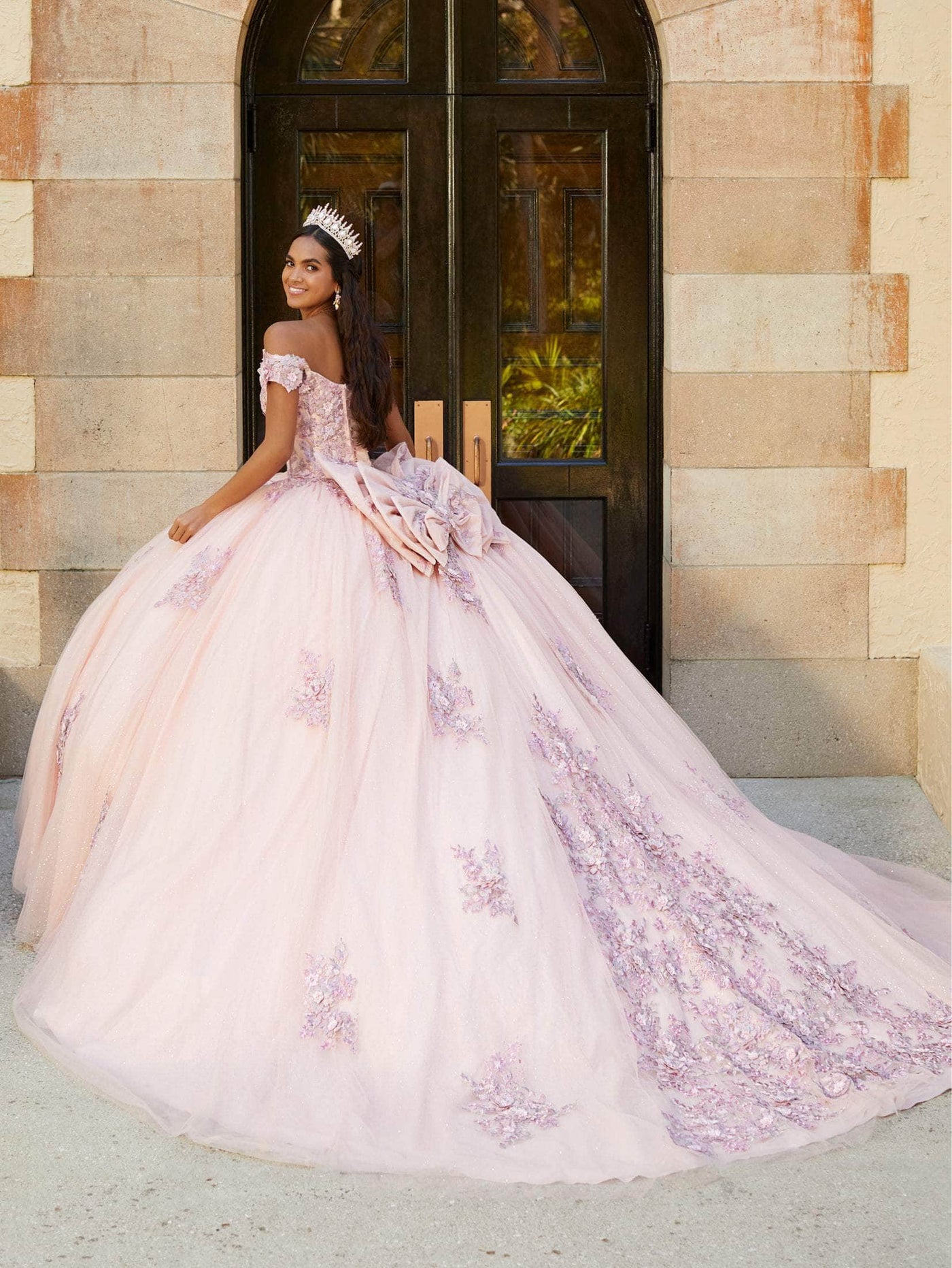 Quinceanera Collection 26061 - Embroidered Off-Shoulder Ballgown Special Occasion Dress