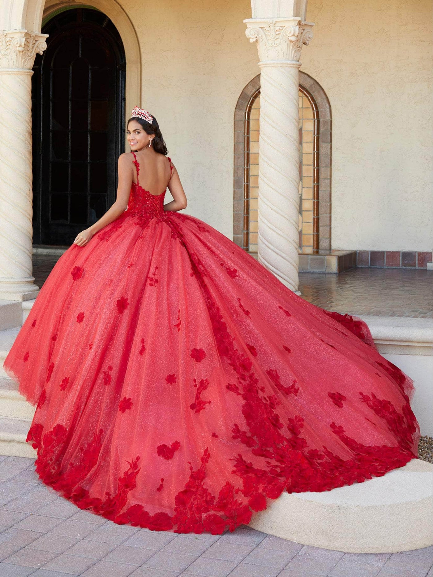 Quinceanera Collection 26064 - Lace Appliqué Sleeveless Ballgown Special Occasion Dress