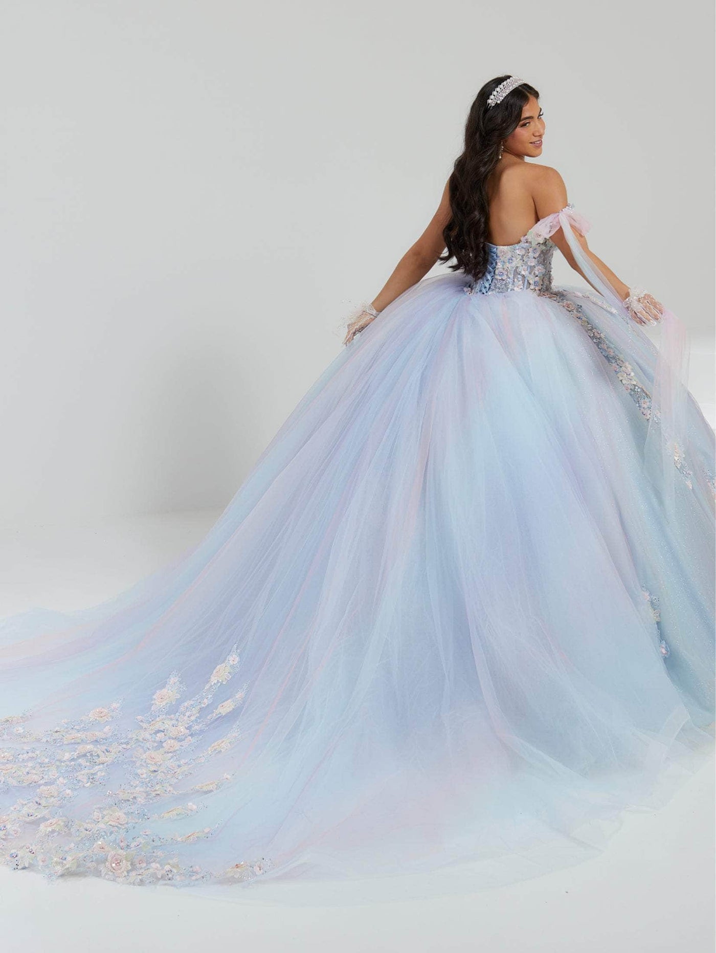 Quinceanera Collection 26067 - Floral Appliqued Ball Gown Special Occasion Dress