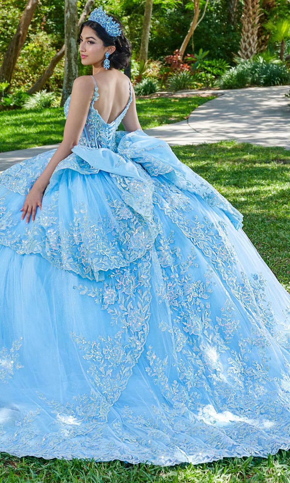Quinceanera Collection 26077 - Sleeveless Lace Applique Ballgown Ball Gowns