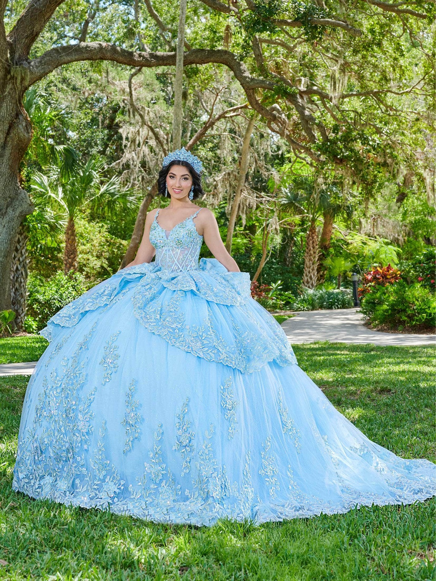 Quinceanera Collection 26077 - Sleeveless Lace Applique Ballgown Special Occasion Dress