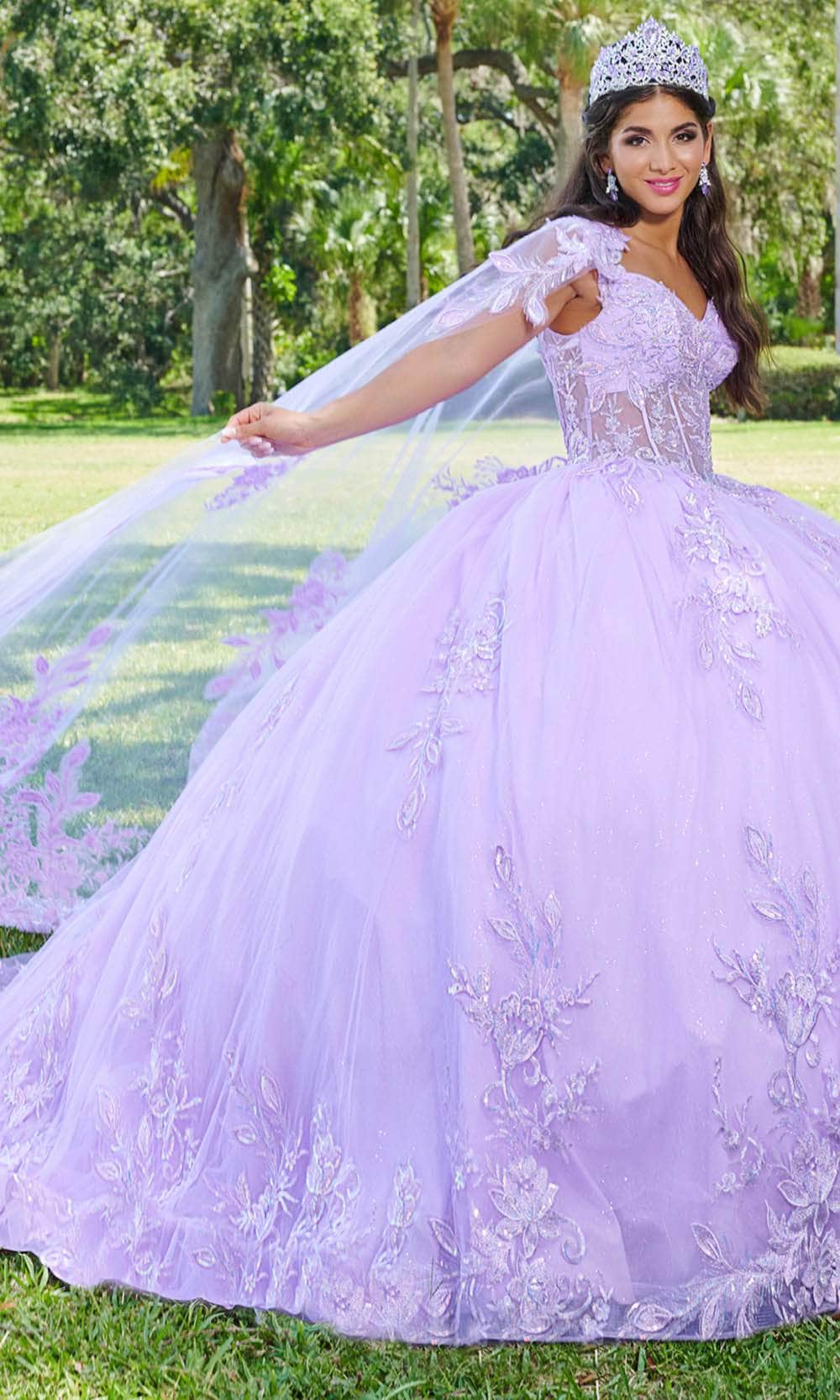 Quinceanera Collection 26079 - Corset Bodice Lace Applique Ballgown Ball Gowns